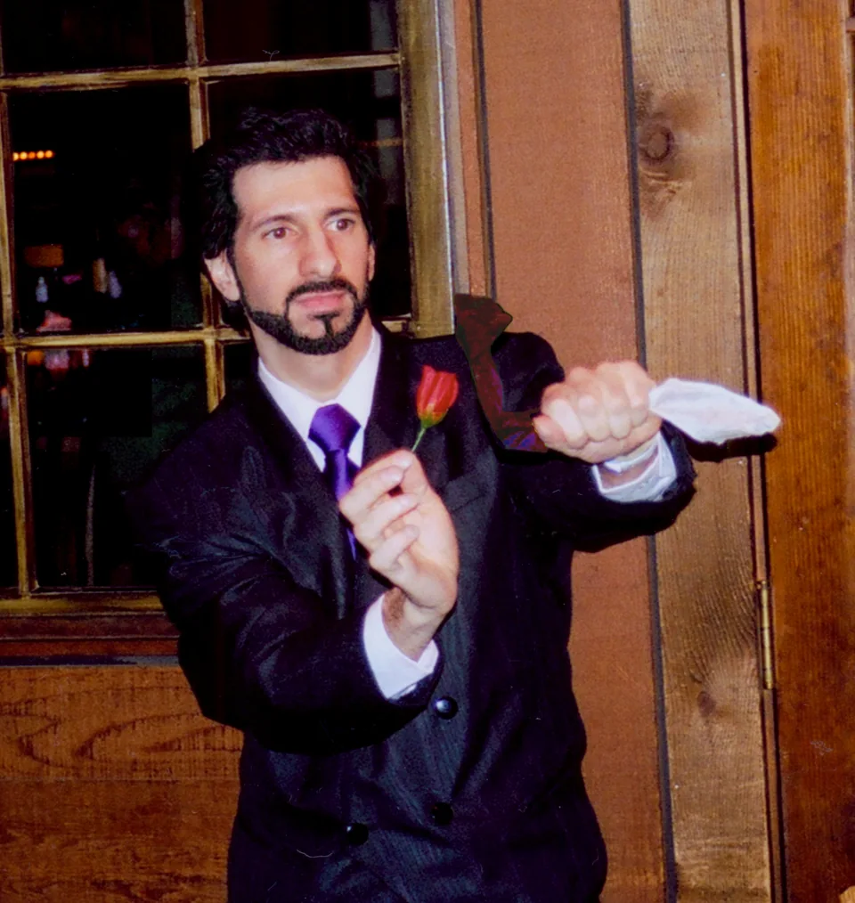 Tony Spero performing close-up magic
